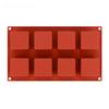 5*5cm Silicone 8 Cavity Square Shape Cake Mold for Baking Dessert Ice-Creams Mousse Mould Fondant Decorating Tools
