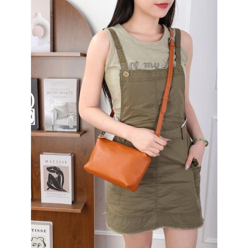 Маленькая сумка из натуральной кожи, модная сумка через плечо, универсальная маленькая квадратная сумка, сумка подмышкой