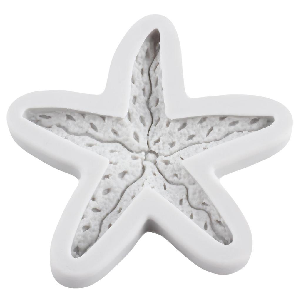 Starfish Silicone Mold Starfish Fondant Molds Cake Decorating Tools Cupcake Topper Candy Resin Clay Chocolate Gumpaste Mold