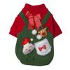Рождественская серия Декор Одежда для домашних животных Прочная, приятная для кожи, сохраняющая тепло, теплая рубашка с коротким рукавом для щенков и кошек
