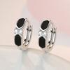 925 Sterling Silver Earrings Inlaid With Zircon Crystal Flower Earrings Charm Jewelry For Women Gift Engagement