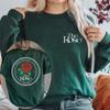 Свитшот The Rose Once Upon A WRLD Tour Милое худи для концерта Корейская рок-футболка Женский свитшот с круглым вырезом K-pop графические худи