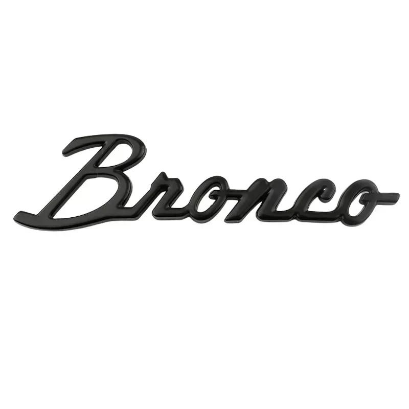 WBTI6 For Ford Bronco 2020 2021 2022 2023 Metal Fender Side Letter Badge Window Body Emblem Sticker Decoration Trim Accessory