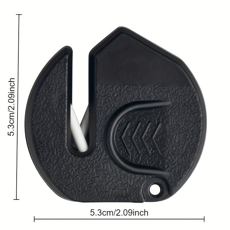 1 шт. Портативная мини-точилка для ножей - Быстрая и легкая заточка с эргономичной ручкой, Компактный прочный пластиковый дизайн Для