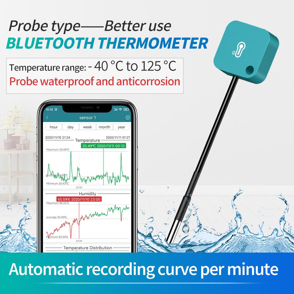 JAALEE JHT-P Water-Resistant Indoor/Outdoor  Temperature/Humidity/Dewpoint/VPD SmartSensor  Thermometer/Hygrometer Logger Export