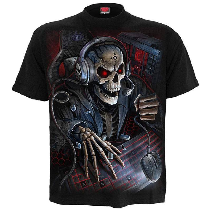 Devil Pattern 3d Print T-shirt Summer Short Sleeve Streetswear Fashion O Neck Men's T-shirts