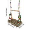 For Parakeets Budgie Bird Toy Hanging Parrot Swing Toy Parrot Climbing Net Bird Perch Pet Hammock
