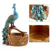 1Pcs Creative Handcraft Peacock Modelling Design Resin Ashtray Accessories Succulent Plants Pot Home Office Decor Craft