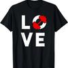 Dumbbell LOVE Workout Design - BOLD Print T-Shirt