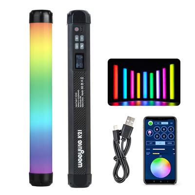 Weeylite K21 Портативный RGB-светильник со светодиодной трубкой, 8 Вт, заполняющий свет для фотографий 2500K-8500K