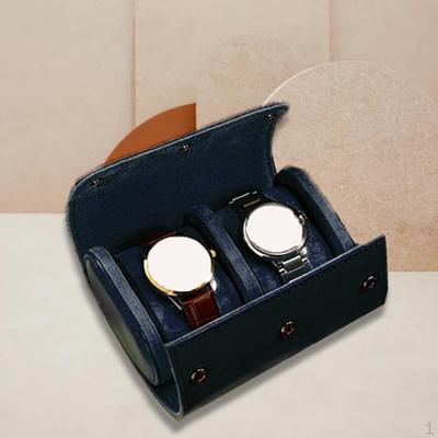 Чехол для часов с 2 слотами, подарки из искусственной кожи, портативный органайзер для ретро-часов, наручные часы, дисплей для хранения