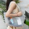 Transparent Nylon Mesh Beach Bag Breathable Swimming  Mesh Tote Bathing Wash Pouch  Makeup