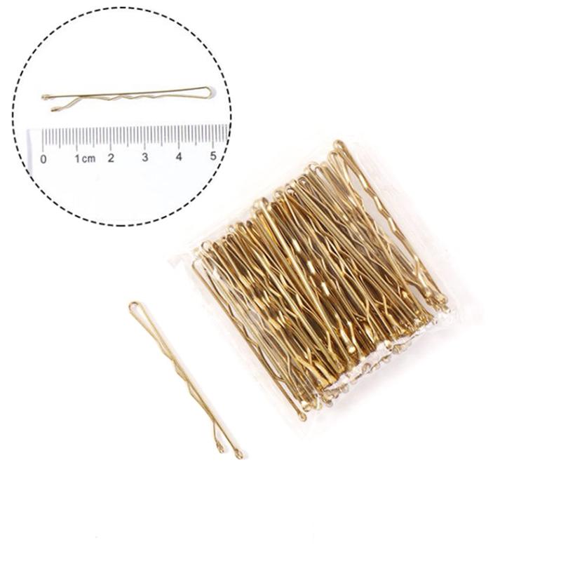 50 шт., женская Золотая заколка для волос, заколка для волос, инструмент для укладки волос, U-образная заколка, заколки для волос для женщин, аксессуары для волос