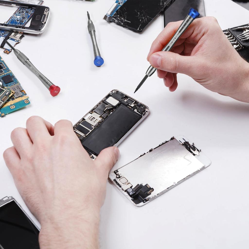 WORKPRO Precision Screwdriver Special Screwdrivers for Magnetic Phillips and Flathead Perfect for Battery and Tool Includes Storage Case Set, 6-Piece