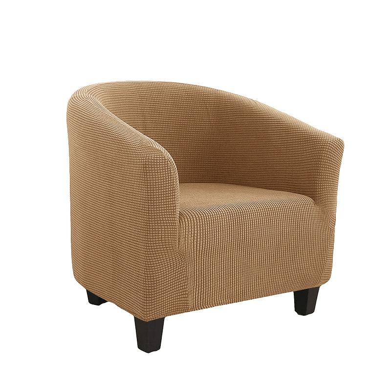 Чехол на клубный стул, эластичный чехол на стул для ванны, однотонный чехол для дивана, флисовые чехлы для диванов для учебы, барная стойка, гостиная