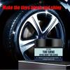 Tire Blackening and Brightening Kit, Tire Polishing Paste, Multifunctional Plastic Refurbishing Paste, Suitable for Tires, Interior, Etc.