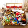 Mario Cartoon Super Single Panel Duvet Cover Set Bedding For Decor Bedroom