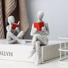 Креативная статуэтка из смолы "Читающая женщина" - Декоративный элемент из смолы для домашнего рабочего стола