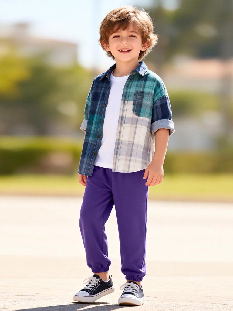 Детские повседневные спортивные брюки Little Maven, однотонные, для осени