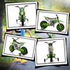 Kids Motorcycle, Electric Motorcycle, 45 Min Ride Time, with Training Wheels, from 3 Years, Green+White, 106.5 x 51.5 x 68cm