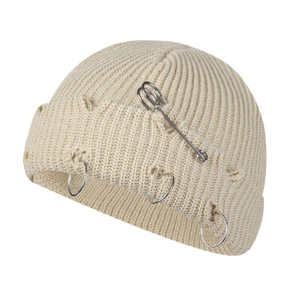 2020 Зимняя теплая вязаная шапка, мягкая однотонная шерстяная шапка, модная дырка, дизайн, толстые повседневные лыжные шапки для мужчин и женщин