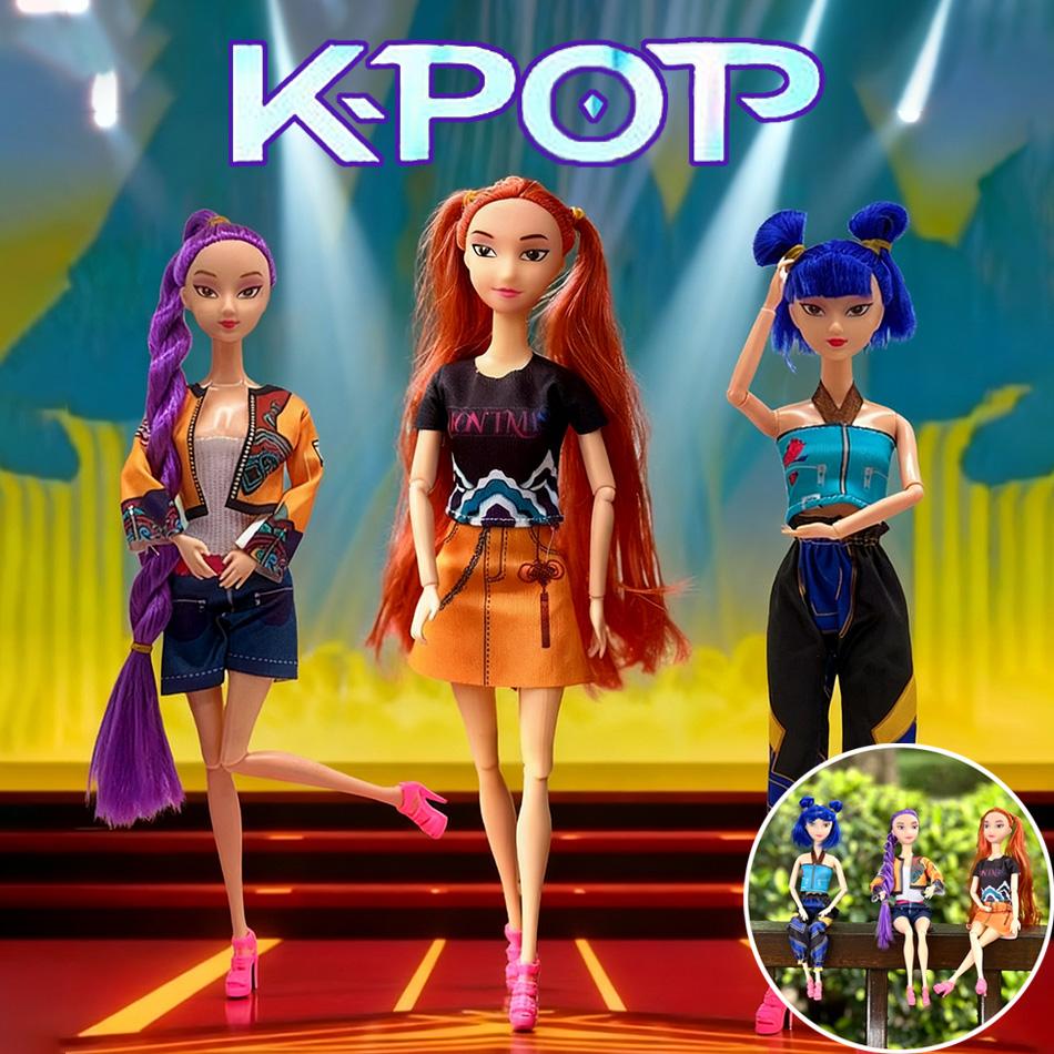 K-Pop Охотники на демонов Фигурка Руми Мира Зои Акриловый Брелок - Подставки Декор для Рюкзака Подвеска Украшение Аксессуары Игрушка