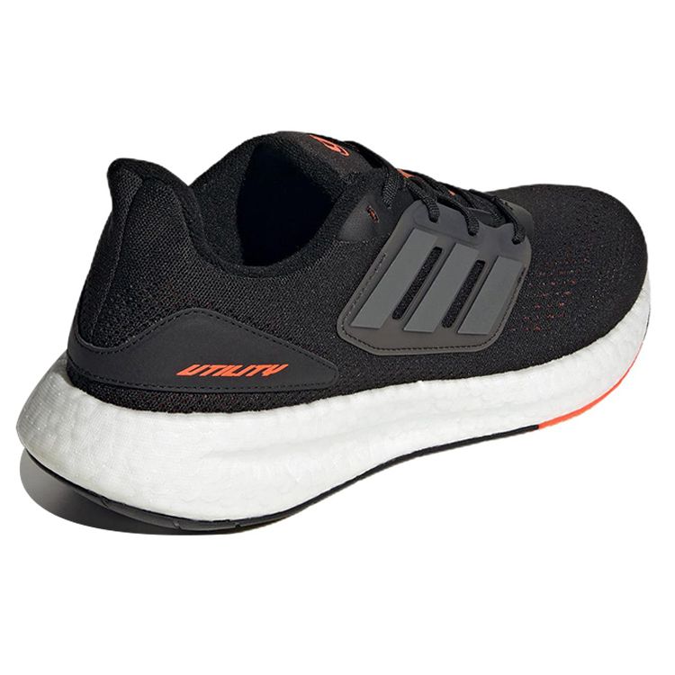 Adidas Кроссовки унисекс PureBoost 22 Black Semi Orange Core-Black Iron-Metalic HQ7211