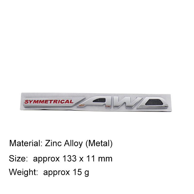 3D Стайлинг автомобиля СИММЕТРИЧНЫЙ AWD автомобиль Капот Крыло багажник Задний капот Шильдик Наклейка Эмблема Значок Наклейка