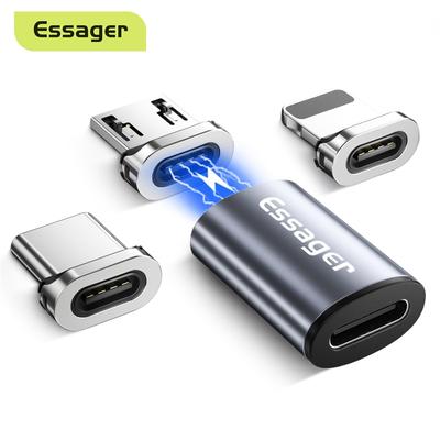 Essager Магнитный адаптер Micro USB Type C для iPhone Samsung Xiaomi Micro Female to USB C Male Кабель Магнитный преобразователь Разъем