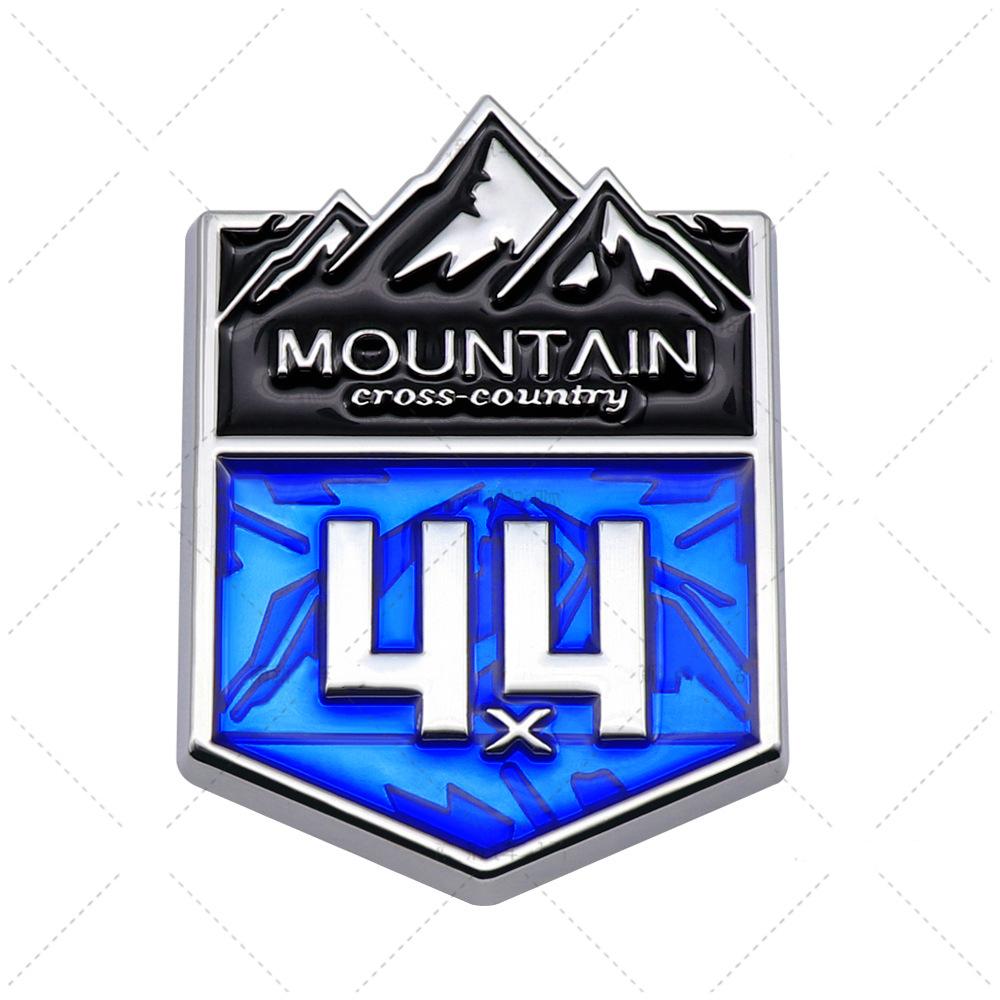 1 шт. 4X4 горный кросс-кантри автомобиль эмблема 4WD значок боковая дверь 3D металлическая наклейка для компаса Grand Cherokee Wrangler