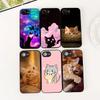 Soft Cover for Samsung Galaxy S20 S22 S21 FE Ultra Plus A07 A17 A15 A16 A25 A57 A37 Casing Phone Case Comics Cat Meow Lovely