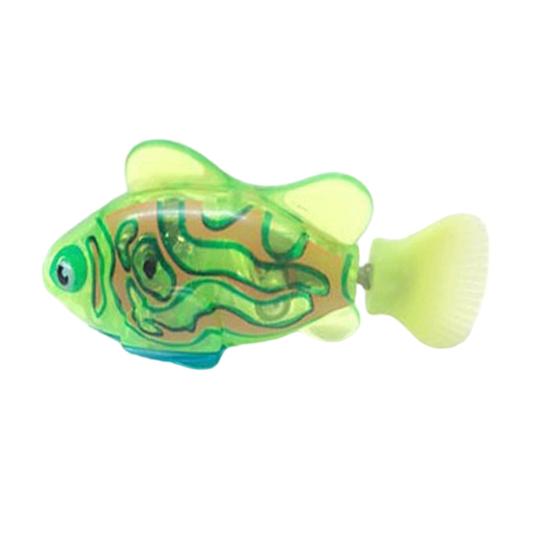 Игрушка Рыбка для Плавания со Светодиодной Подсветкой Водонепроницаемая Работающая от Батареек Симуляция