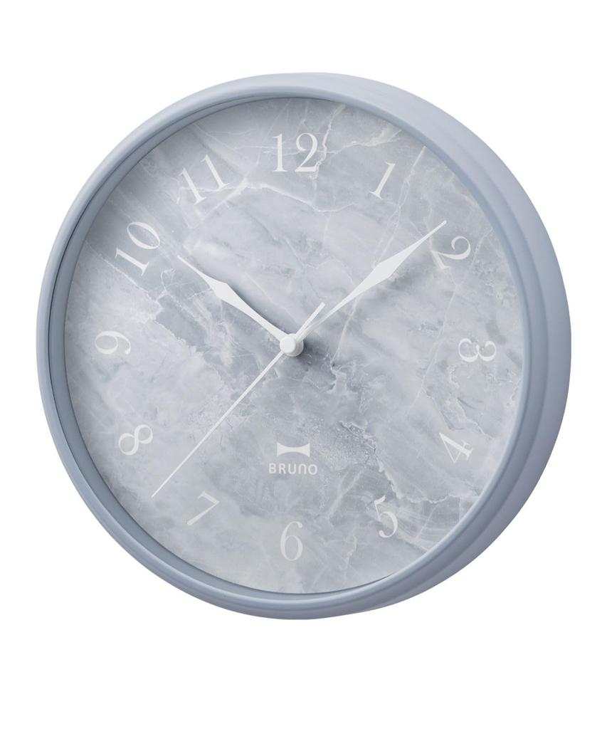 BRUNO Wall Clock Wall Hanging Marble Style Stylish Blue Marble Clock BCW046-BL