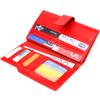 Вертикальный Женский кошелек из натуральной кожи CANPELLINI Wallet 21640 Красный