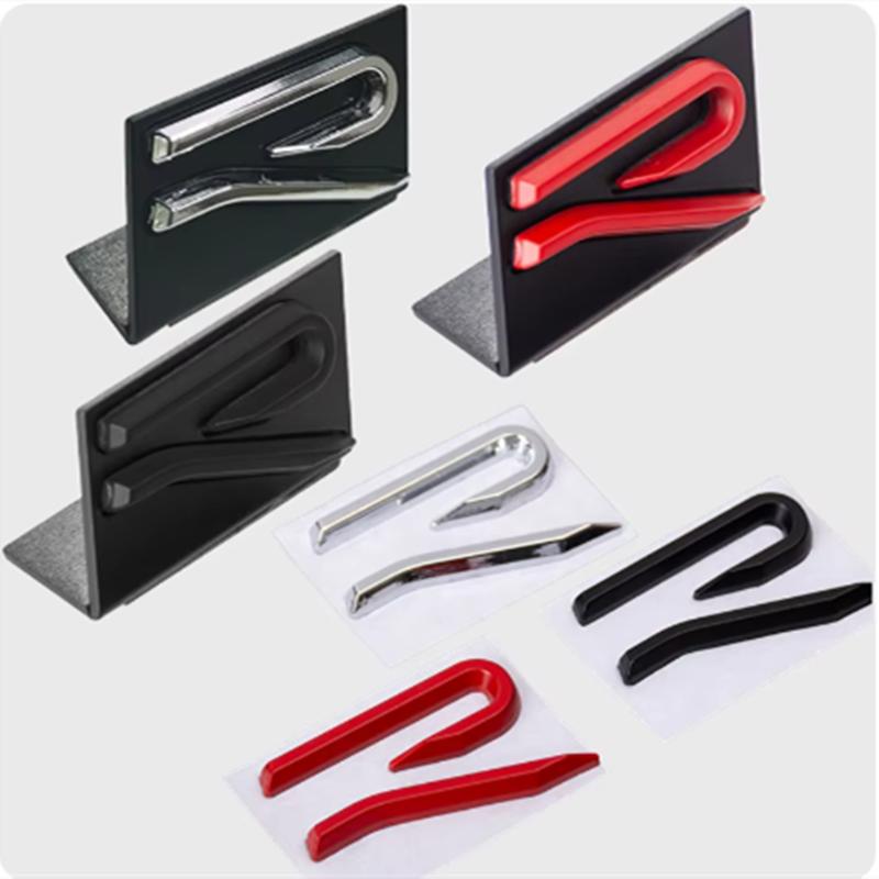 3D металлический материал автомобиль новый R рельс передняя решетка значок эмблема наклейки для VW Volkswagen SAGITARE ARTEON POLO MK GOLF 8 аксессуары