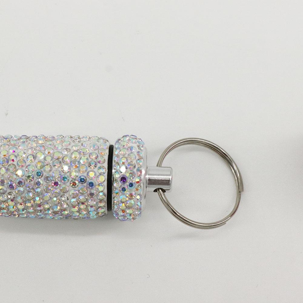 Водонепроницаемый контейнер для хранения гранул, блестящий флакон с лекарствами, брелок для ключей, капсулы, органайзер, дорожный футляр для таблеток