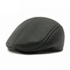 Кепка для людей среднего и пожилого возраста, мужская зимняя теплая защита ушей, берет из кожи, кепка с козырьком