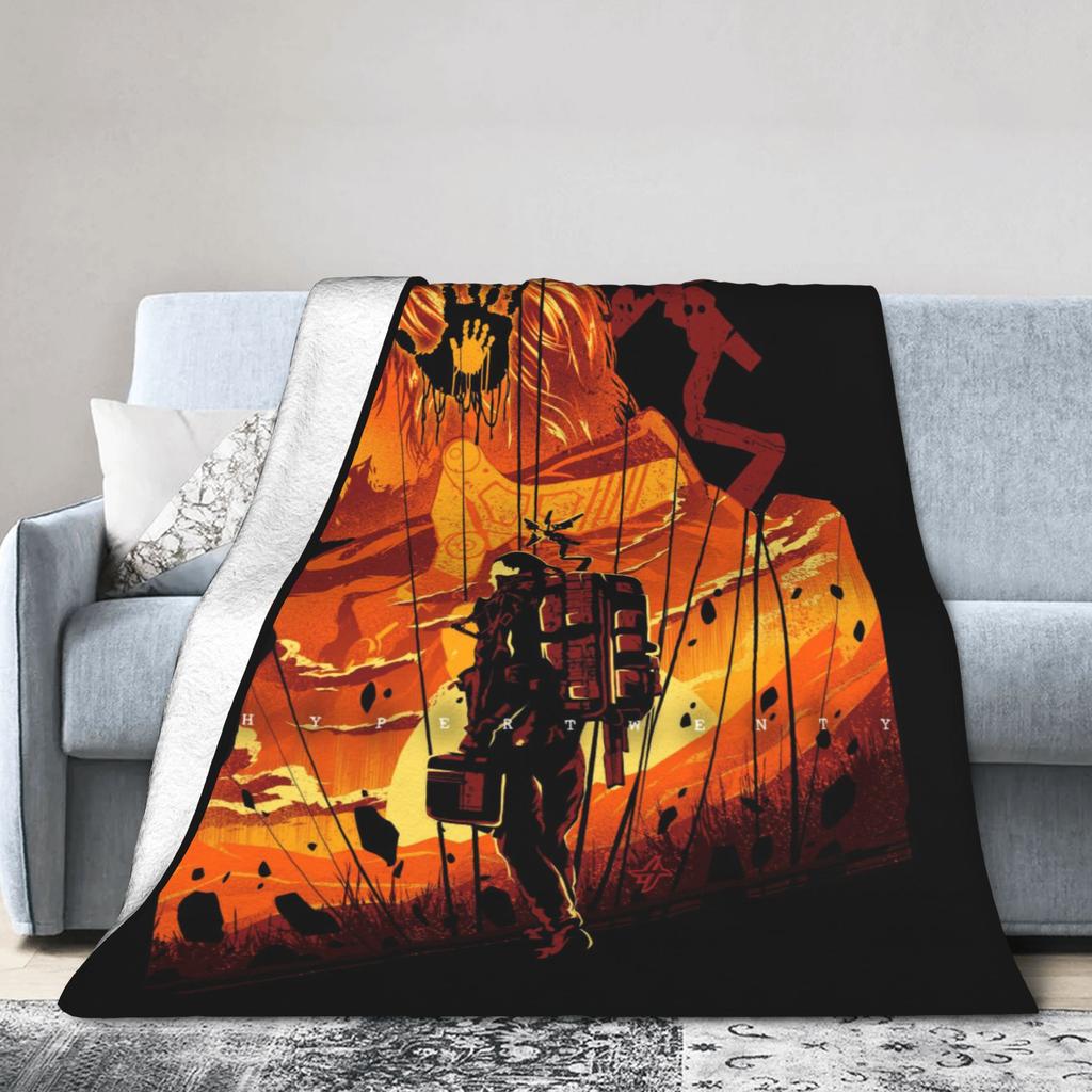 Death Stranding Видеоигра Супермягкое Одеяло Мальчик Девочка Плюшевое Плед Модное Уличное Фланелевое Покрывало Покрывало для Дивана