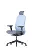 Кресло офисное эргономичное Up Up Athene Черный, Серый + Синий ткань