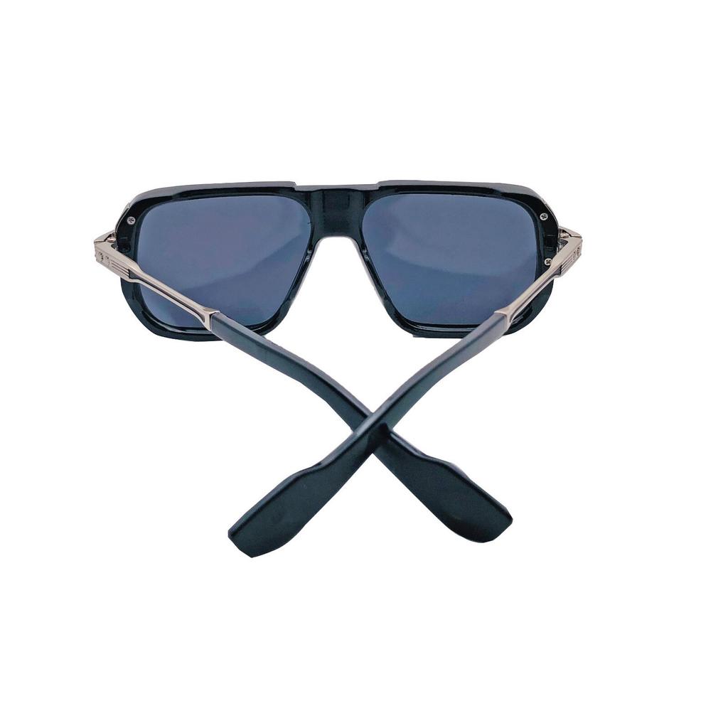 RSINC Unisex Designer Sunglasses UVProtection Vintage Square Black Grey KH-2304 B0DKJMW56J