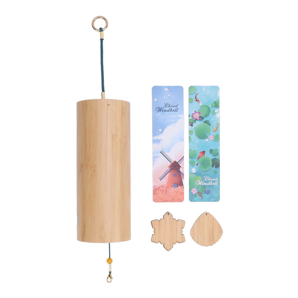 Chord Windbell Bambusoideae Minor Wind Chime Bell Indoor Outdoor Garden Patio Relaxation Home Decoration