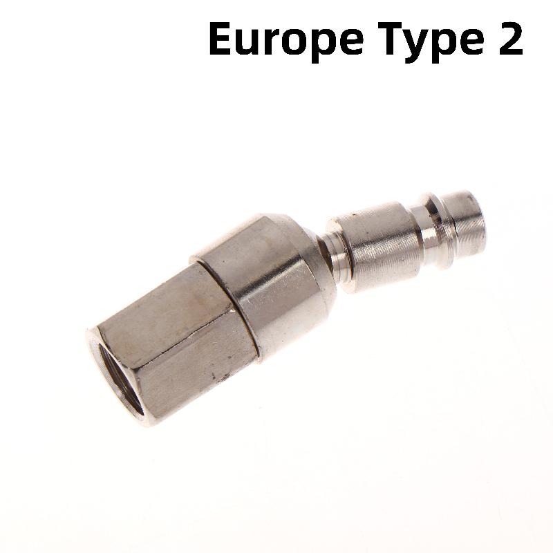 1 шт. Европейский/Японский C/Американский тип Соединение с резьбой BSP 1/4" Поворотные фитинги для пневмоинструмента 360° Вращающийся Быстроразъемное соединение для воздушного шланга и краскопульта