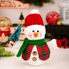 Yousheng Christmas Plush Snowman Doll Tabletop Decoration Lighted Small Snowman Ornament for Winter Home Kitchen Mantel Window Sill Holiday Party