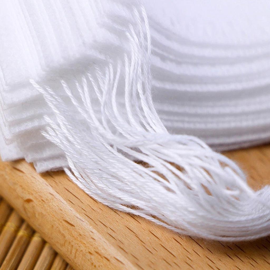 100pcs Empty Tea Bags with Drawstring Perfect for Brewing Teas and Spices Versatile Bags for Loose Tea Spices and More