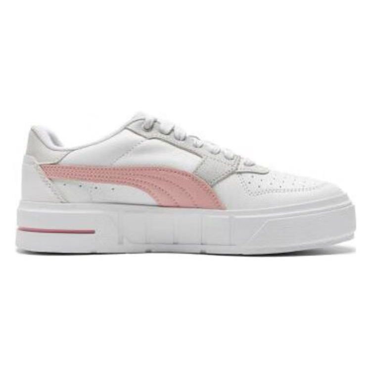Puma Cali Court кожаные белые Future розовые женские кроссовки 393802-06