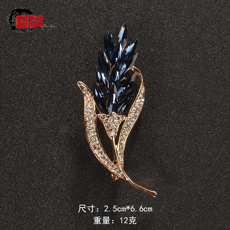 Brooch Women's Accessories Rhinestone Pin Matte Gold Imitation Bead Brooch Korean Version Accessories Shawl Cardigan Silk Scarf Buckle Neckpin