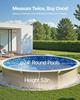 Round Pool Liner 24ft Unibead Style Pool Liner 52in Wall Height