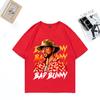 Hot Sale Bad Bunny Graphics T Shirt Men Women Summer Vintage High Quality T-shirt Cotton Unisex Short Sleeve Hip Hop T-shirts