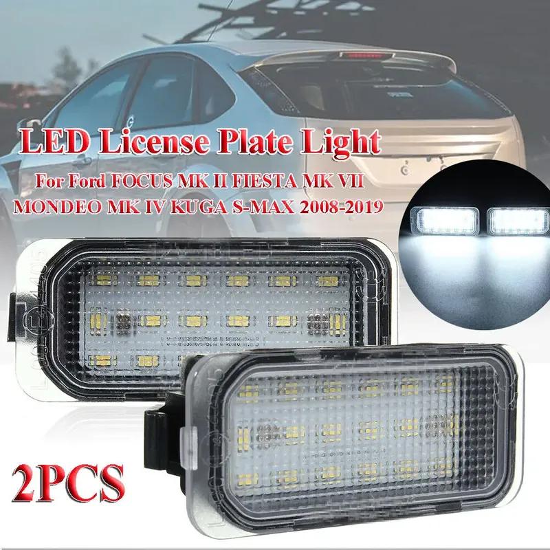 2PCS LED Number License Plate Light for Ford FOCUS MK II FIESTA MK VII MONDEO MK IV KUGA S-MAX 2008 2009 2010 2011 2012-