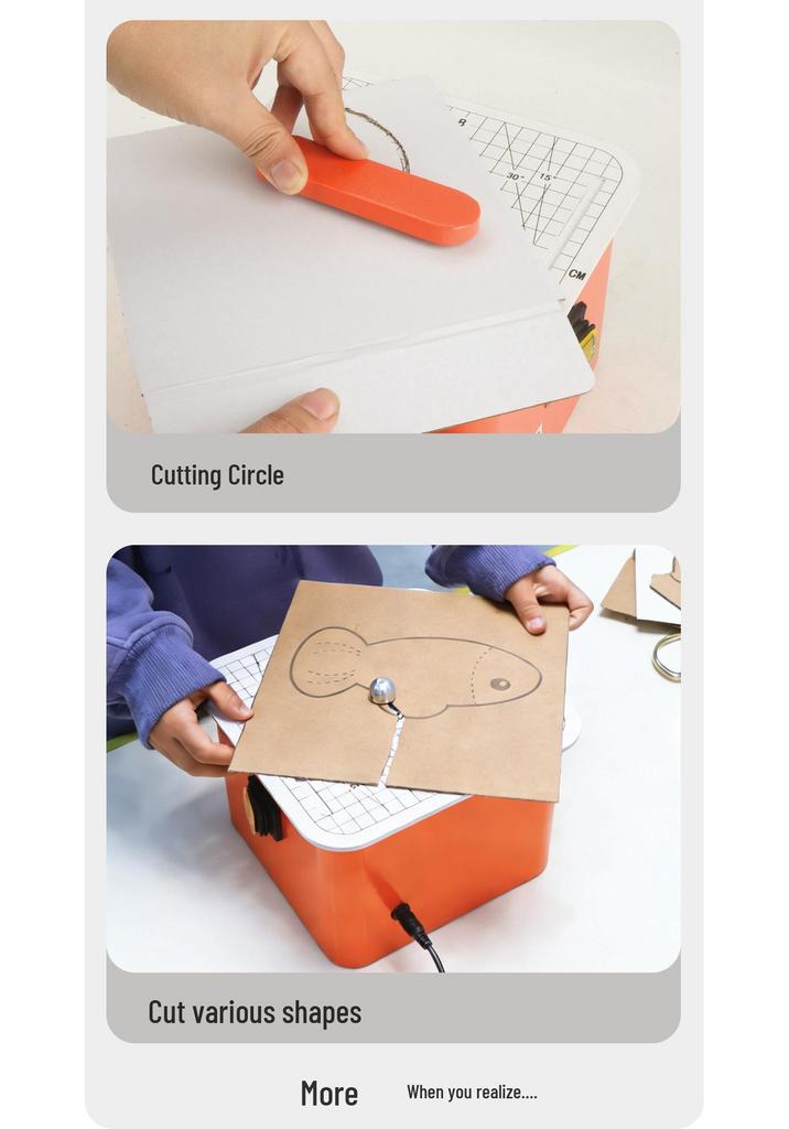 Kids' Safe DIY Cardboard Cutting Machine & Handicraft Kit